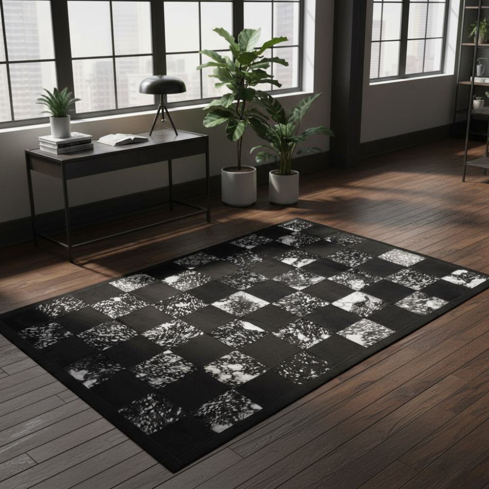 Alfombra de piel Blocks