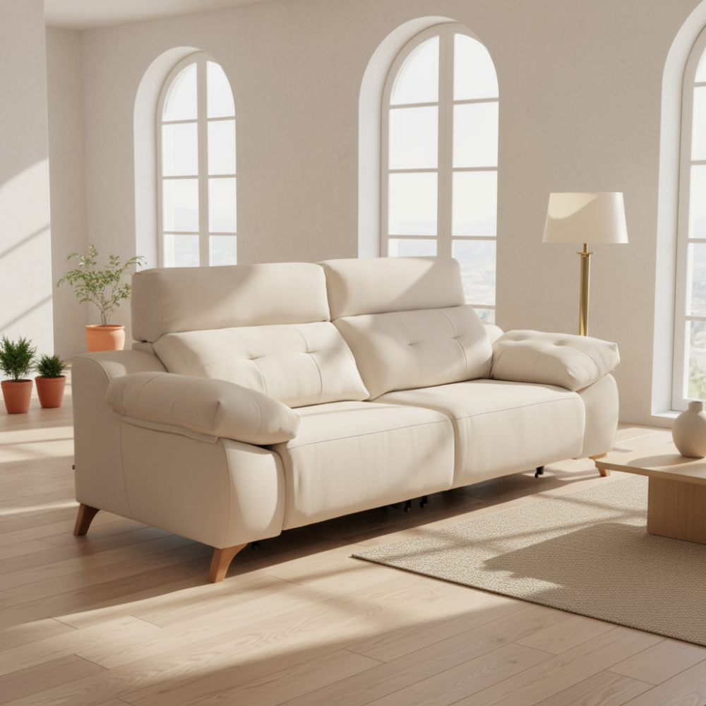 Sofá con asientos extraíbles con carro modelo BOOBOO tapizado Aquaclean