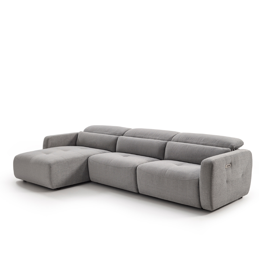 Chaiselongue de diseño con asientos relax y brazo reducido modelo BOSSANOVA