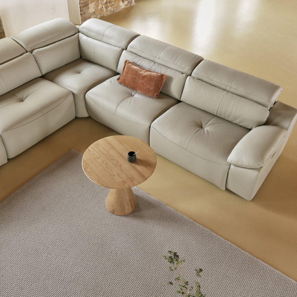 Rinconera con asientos relax modelo Bossanova en Piel