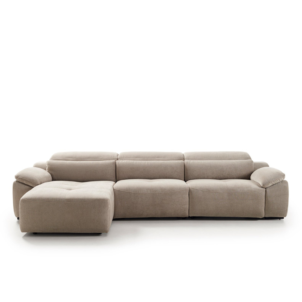 Chaiselongue BOSSANOVA con asientos relax y brazo almohada Tapizado Crevin