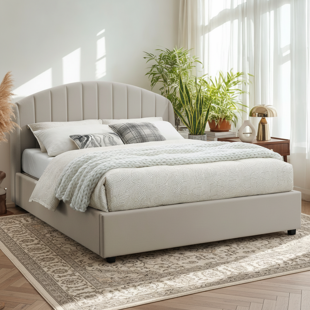 Cama Modelo Aragon bege 2