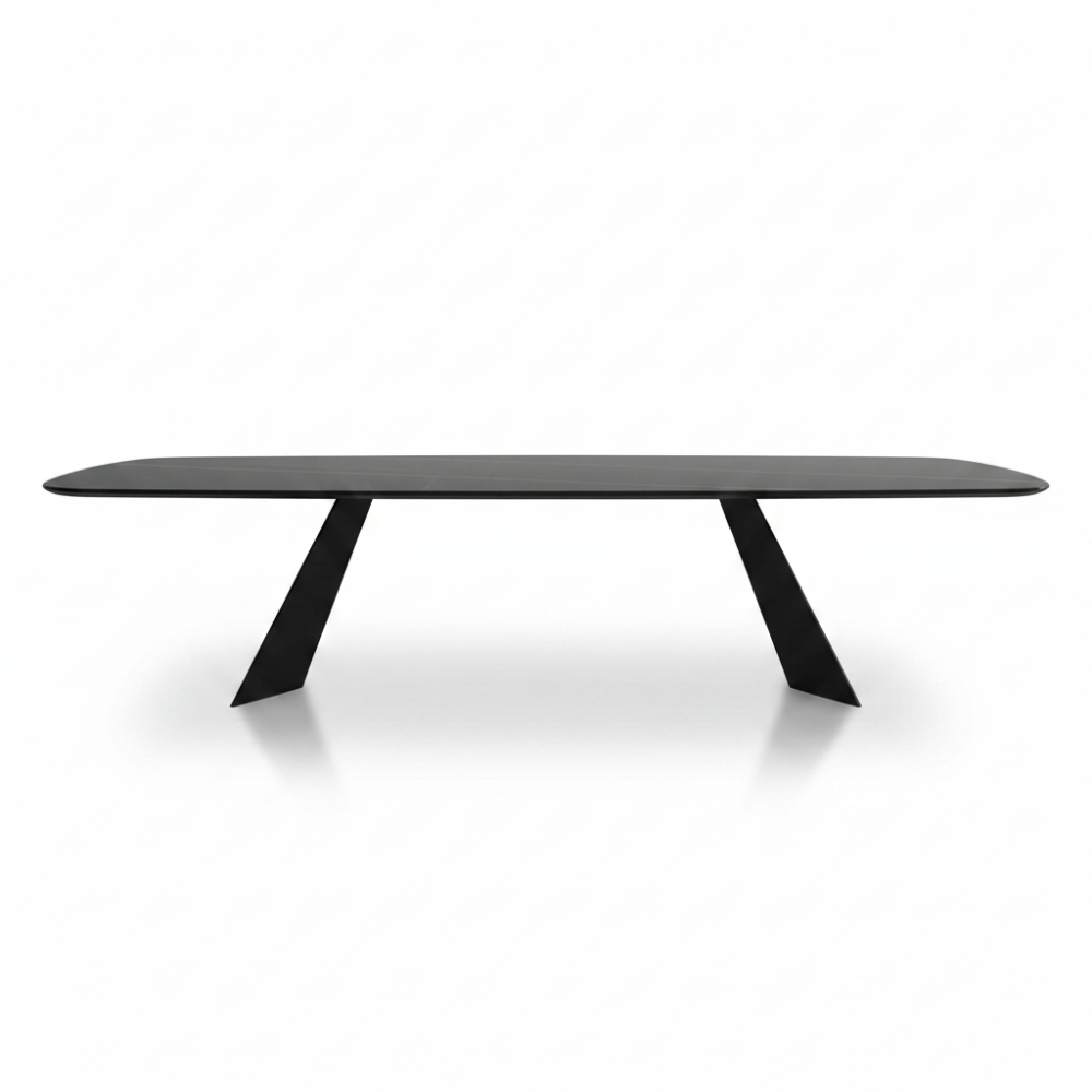 Mesa comedor de diseño Modelo Celia Tapa Cristal
