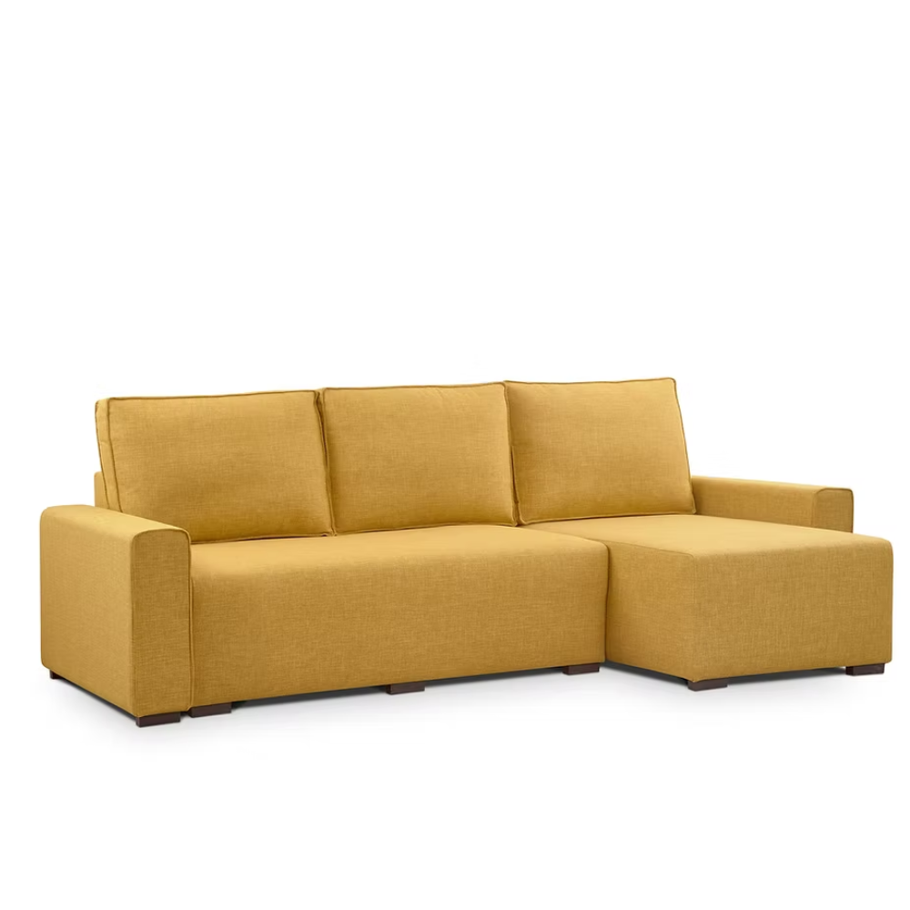 Sofá cama con Chaiselongue sistema hop y almacenaje modelo SODI
