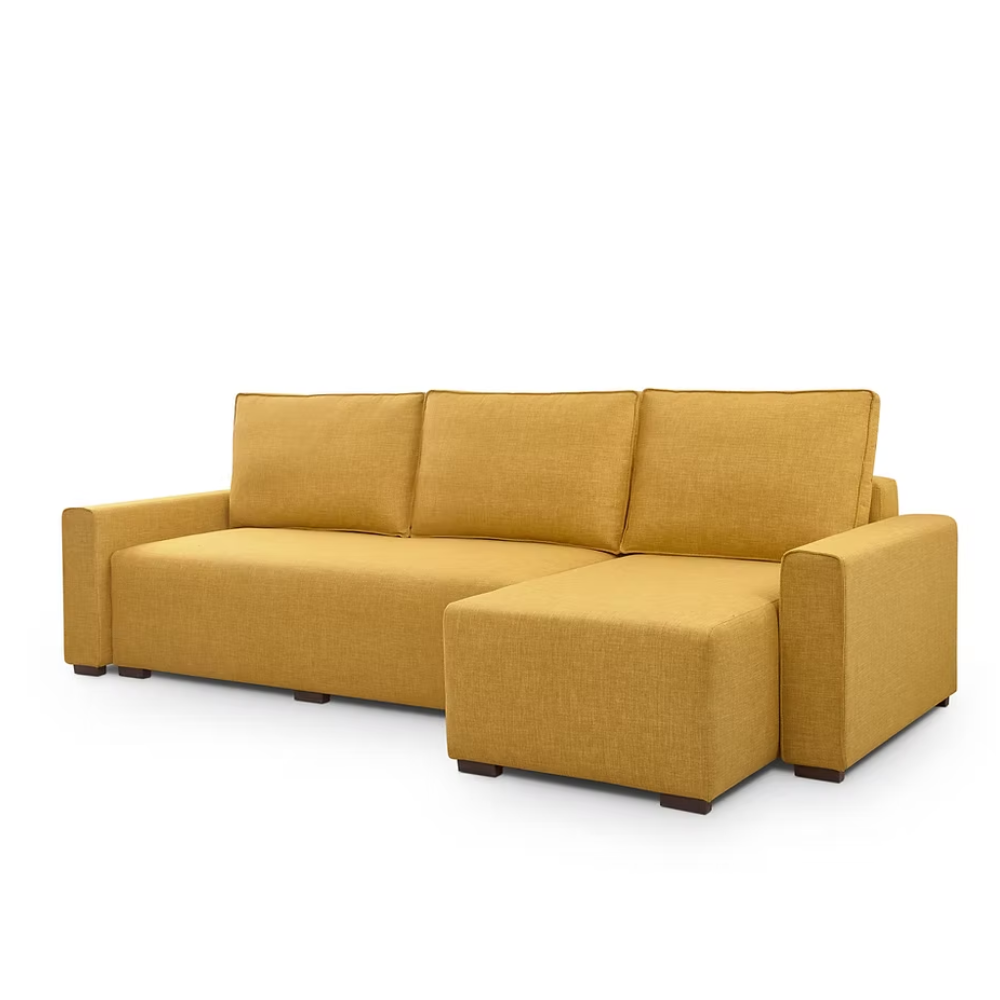 Sofá cama con Chaiselongue sistema hop y almacenaje modelo SODI