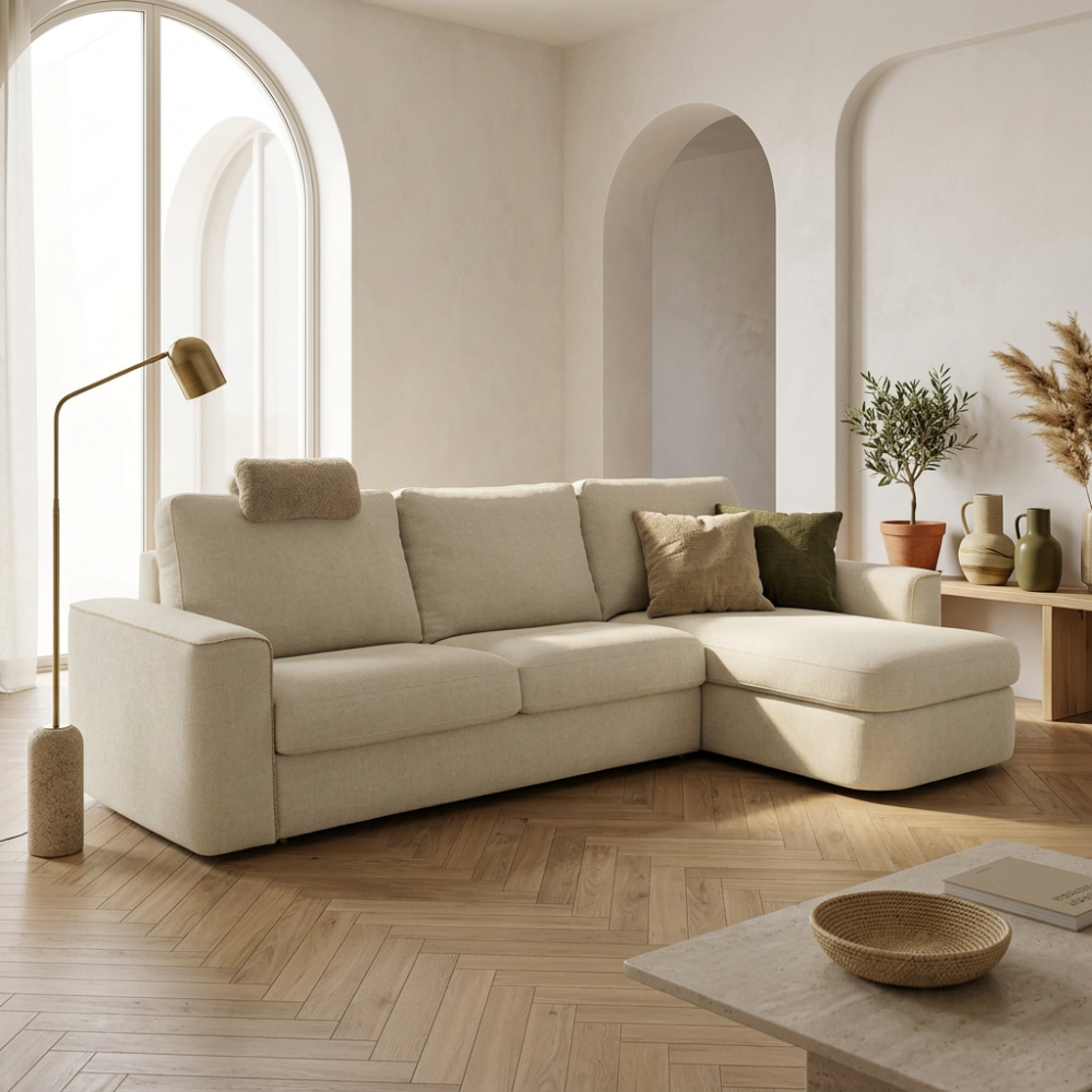 Chaiselongue cama de apertura italiana modelo COTTON