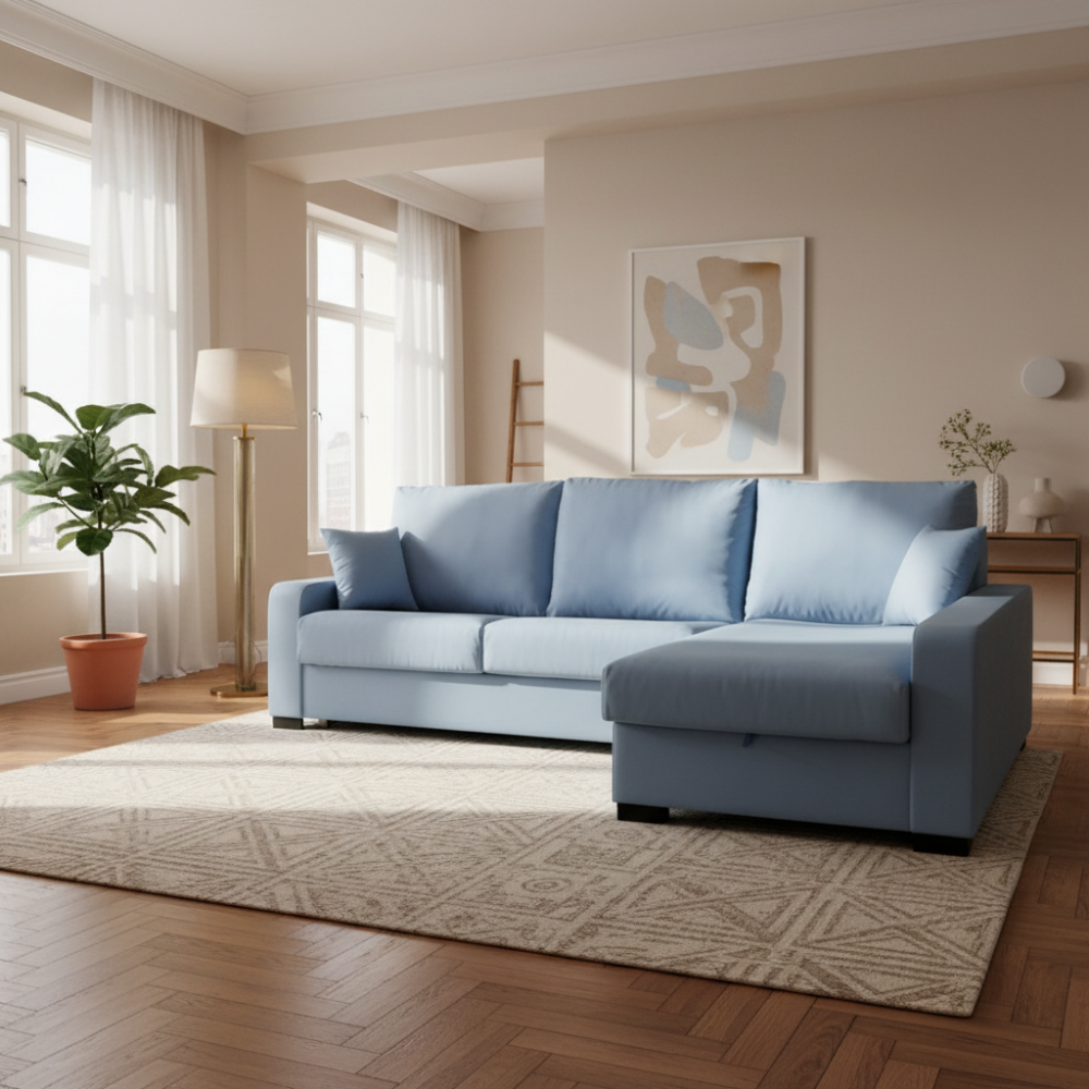 Chaiselongue cama modelo JÚPITER con apertura italiana