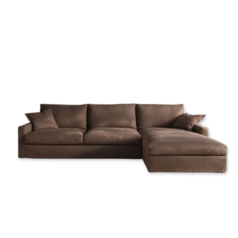 Chaiselongue cama totalmente desenfundable modelo SALINES en tejido lino 100%