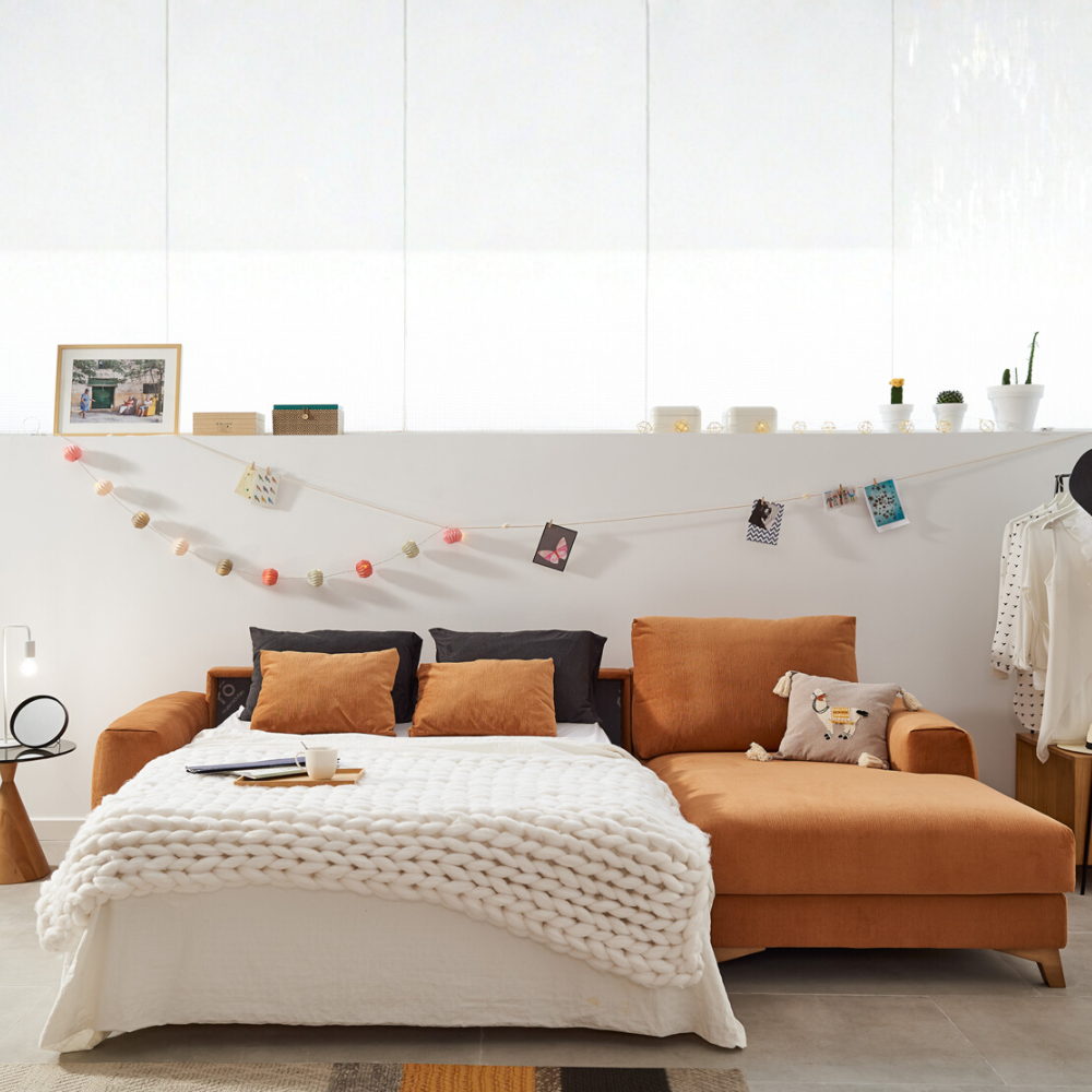 Chaiselongue cama con apertura italiana de diseño modelo SWEDEN