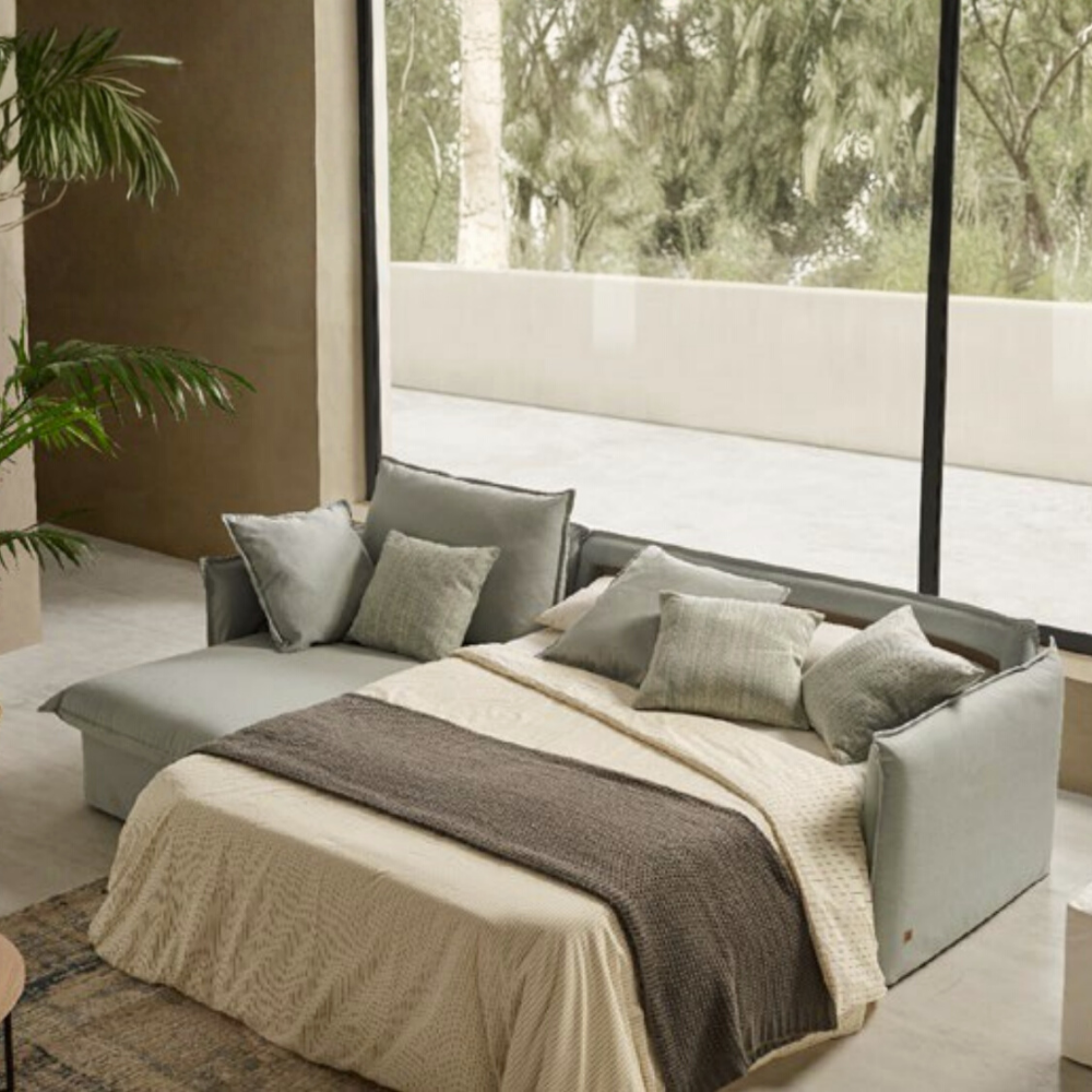 Chaiselongue cama modelo NASSAU con sistema de apertura Italiano