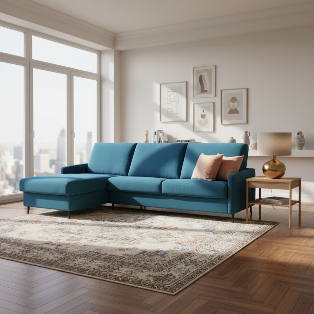 Chaiselongue cama con almacenaje y sistema italiano CASTEL