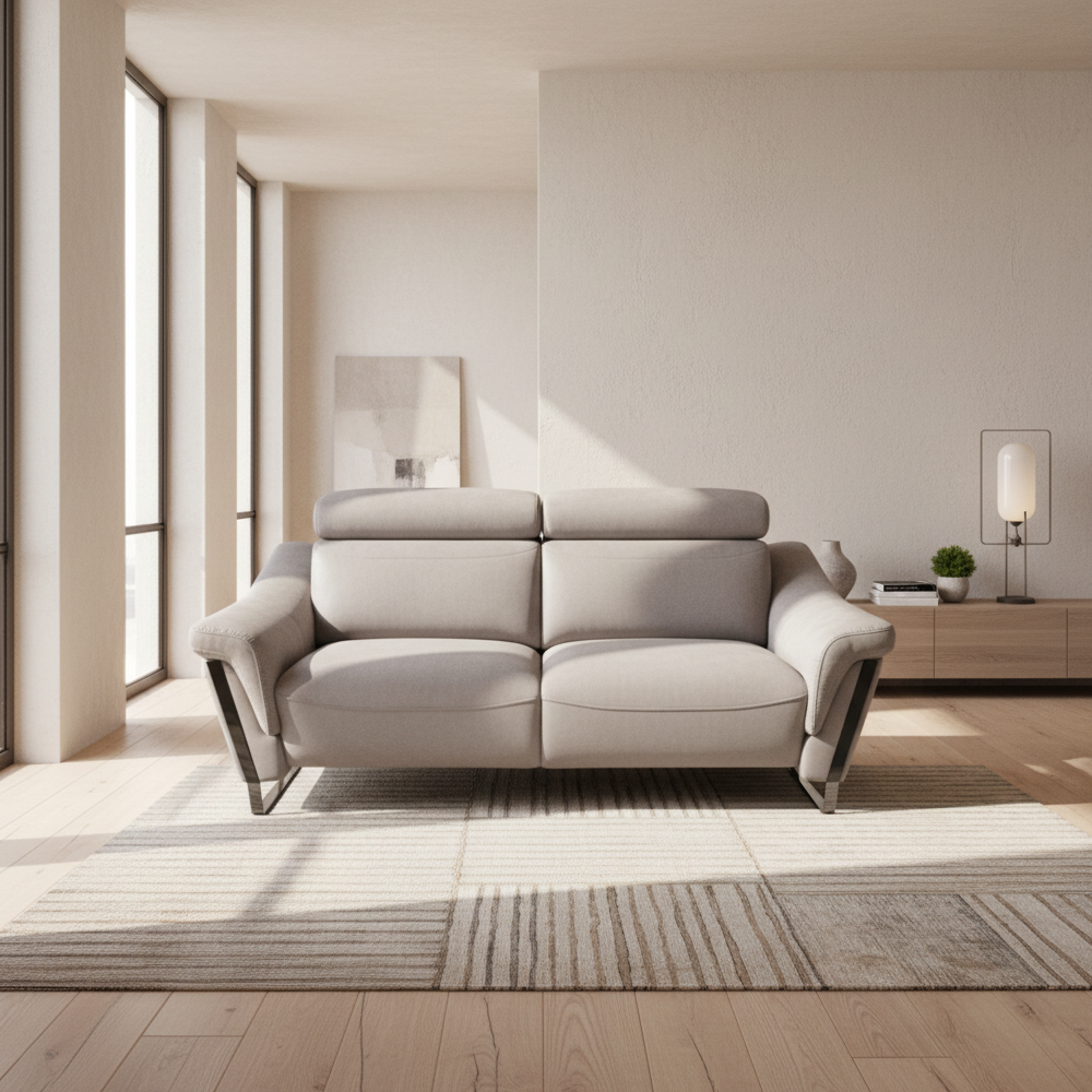 Sofá relax Brazos reducidos modelo CINOVA Tapizado Aquaclean