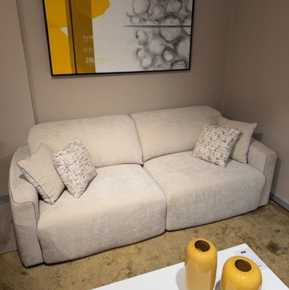 Sofá CLARK con Cabezal Elevable y Asientos deslizantes motorizados con Carro