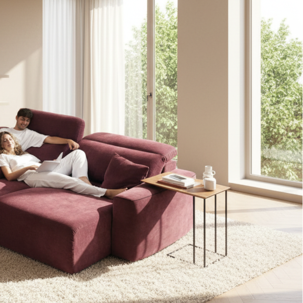 Chaisselongue modelo CLARK con Cabezales Elevable y Asientos Deslizantes con Carro motorizados