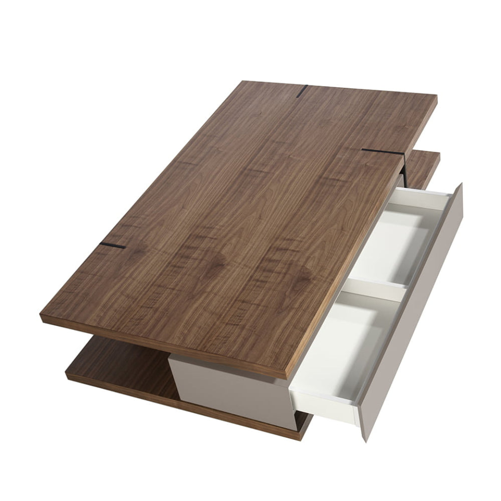 Mesa de diseño rectangular con cajones