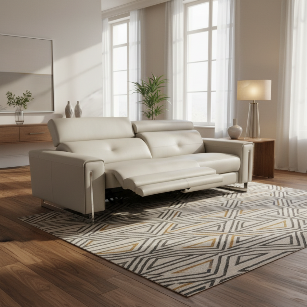 Sofá relax de diseño modelo ELEVEN en piel