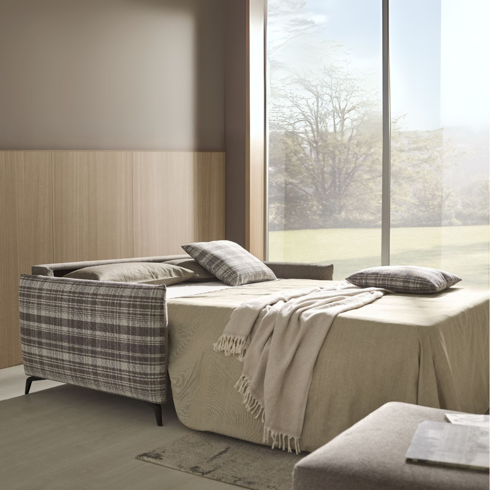 Sofá con cama modelo MINIMAL con sistema de apertura Italiano