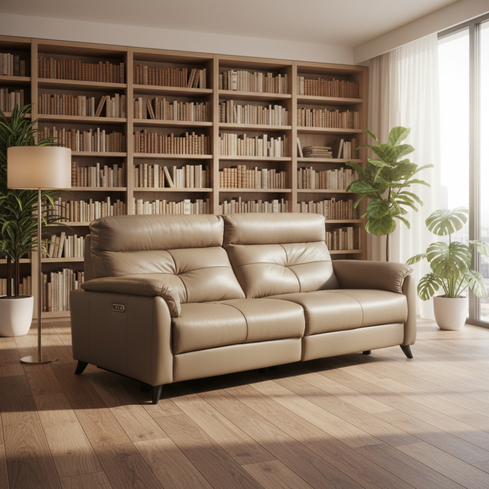 Sofá relax modelo HENRIETTA Tapizado Piel