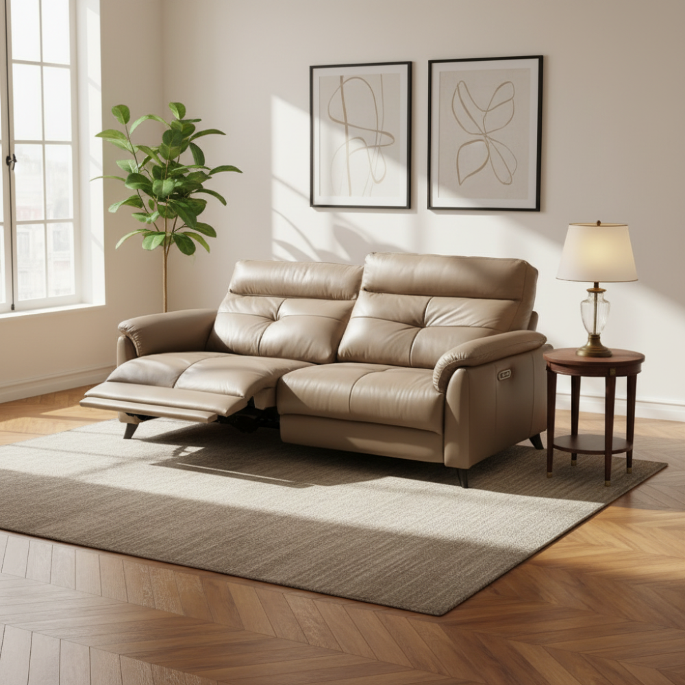 Sofá relax modelo HENRIETTA Tapizado Piel