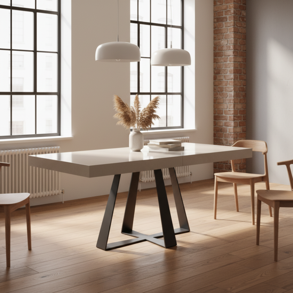 mesa de comedor extensible disponible en Sidivani