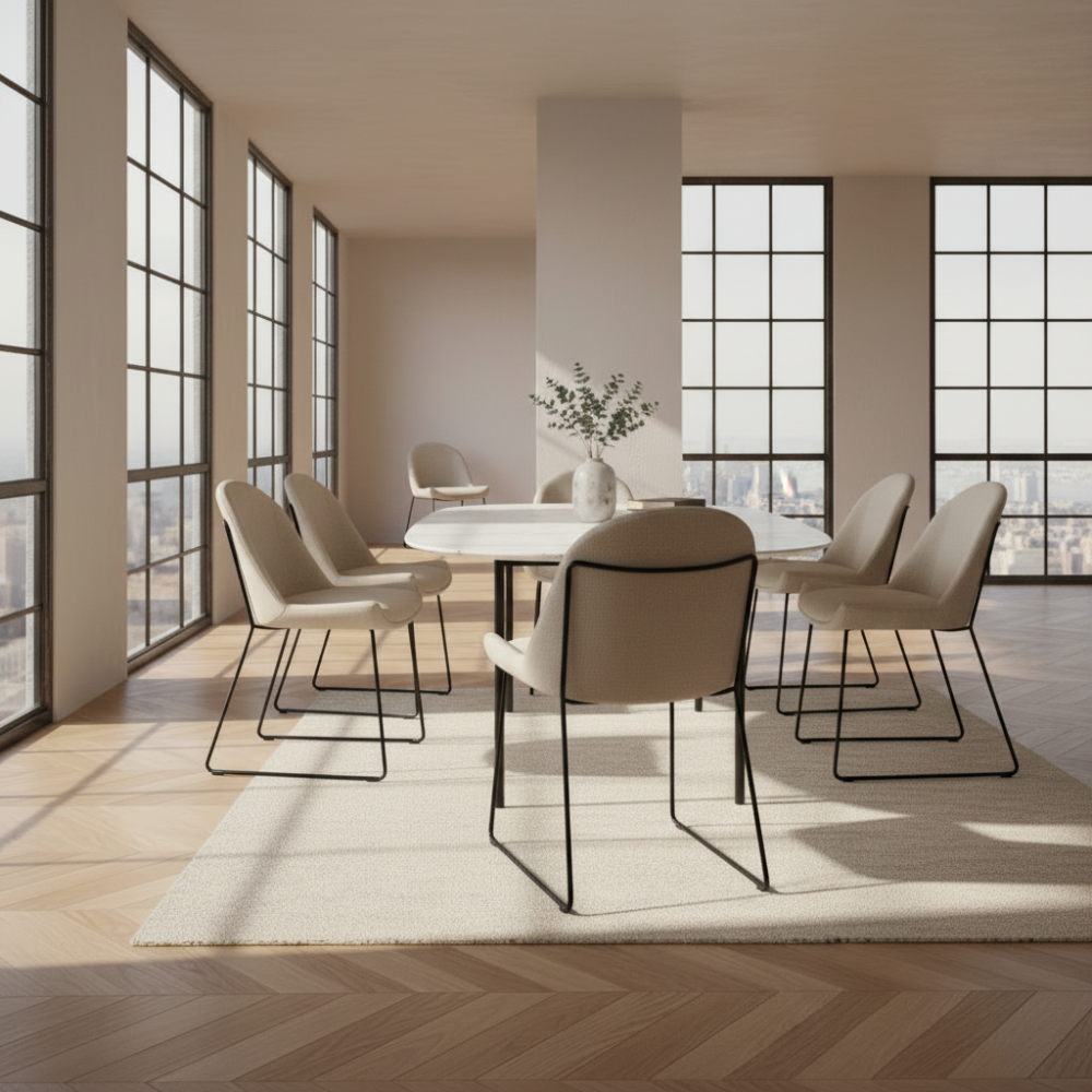Silla de diseño para Mesa de Comedor Pata Metal
