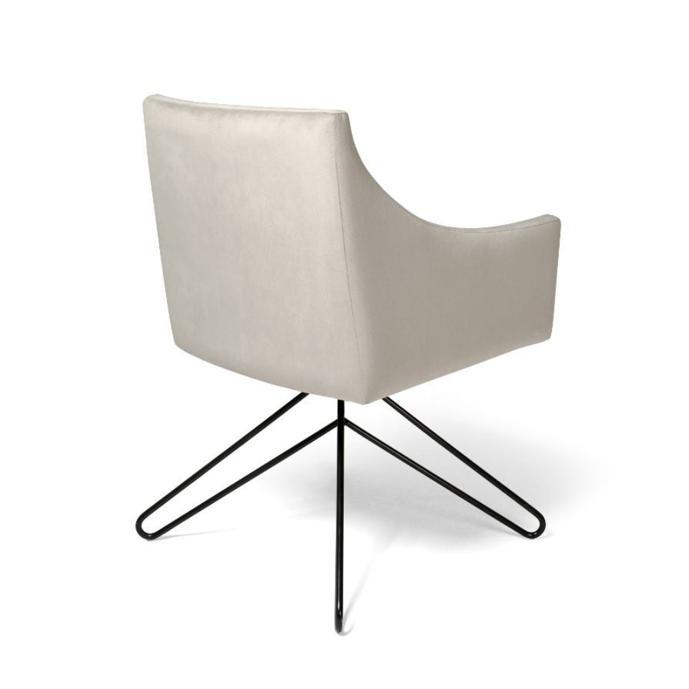 Sillón de diseño giratorio para mesa comedor