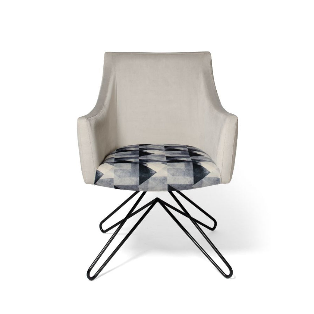 Sillón de diseño giratorio para mesa comedor