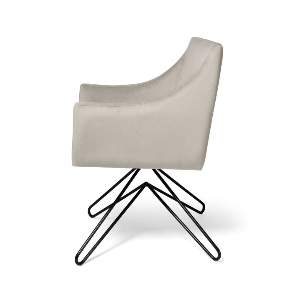 Sillón de diseño giratorio para mesa comedor