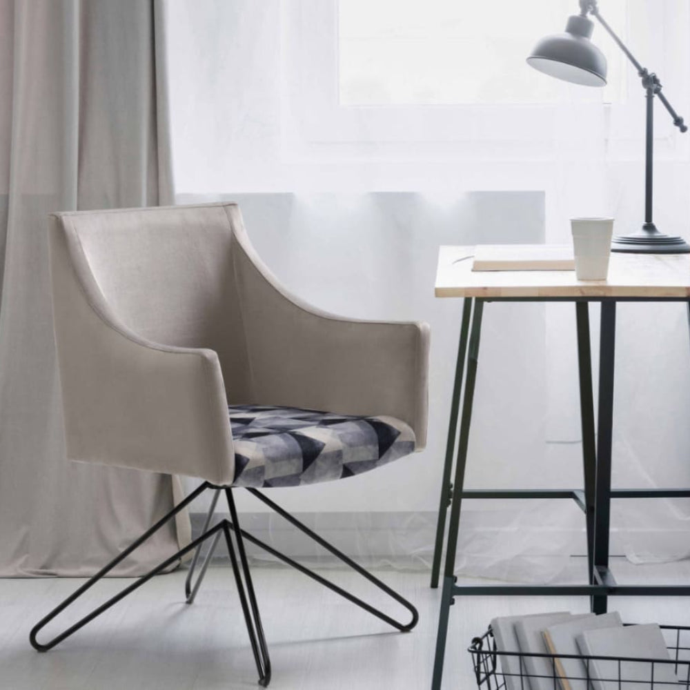 Sillón de diseño giratorio para mesa comedor