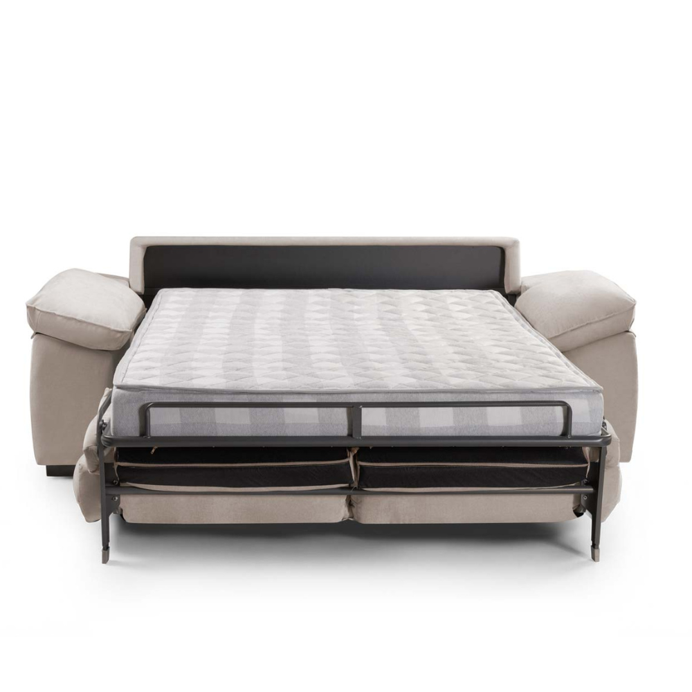 Sofá cama ergonómico con apertura italiana modelo JONES Tapizado Express