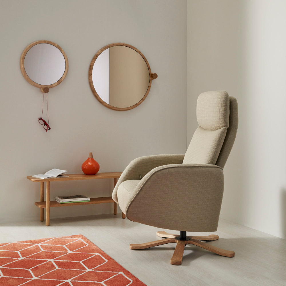 Butaca de diseño mecanismo relax giratorio modelo KENNEDY