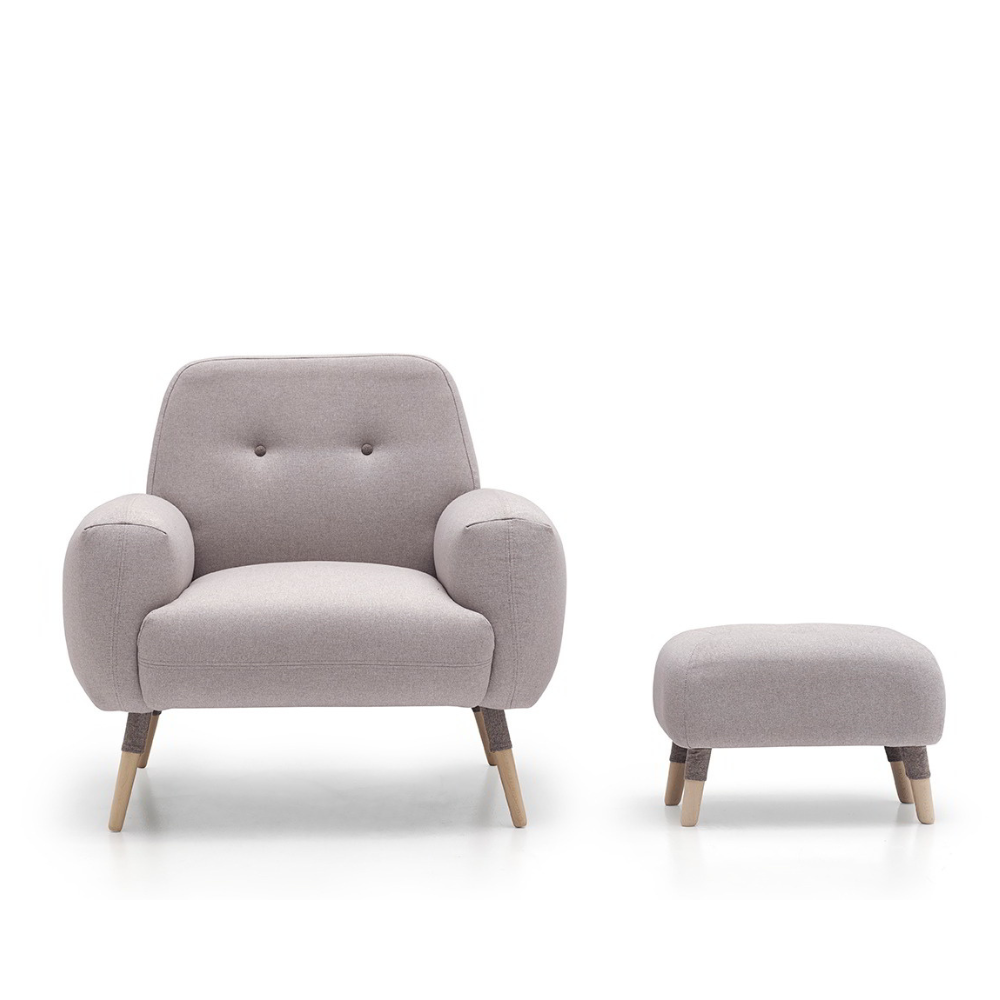 Butaca de diseño modelo MONA Tapizado Lido