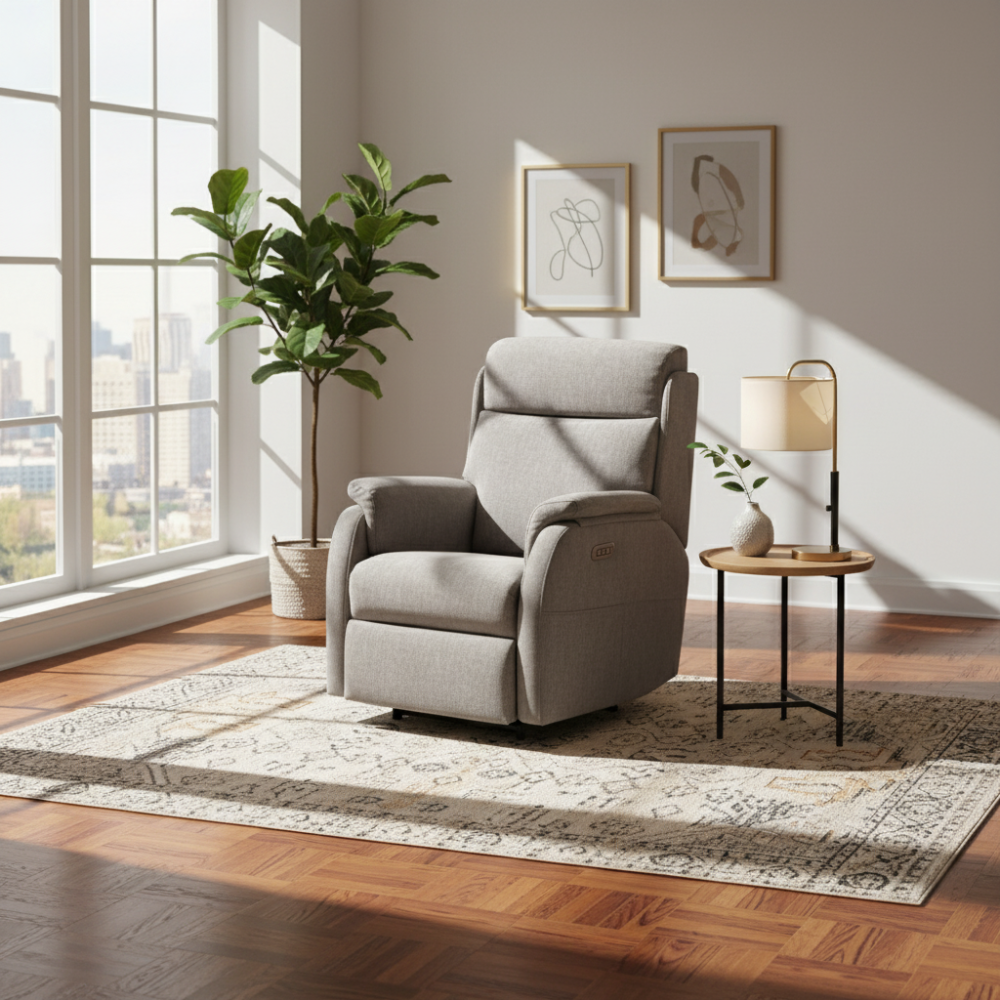 Butaca relax con cabezal eléctrico ajustable modelo MADRID servicio express