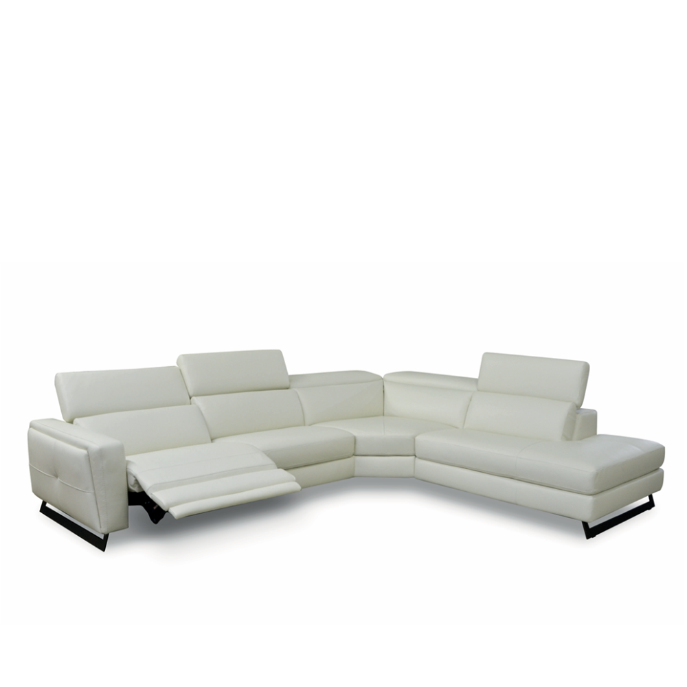 Rinconera de diseño con relax modelo MANIFESTO tapizado en piel