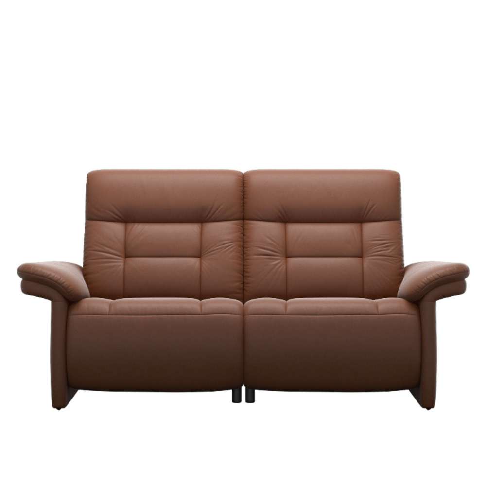 Sofá 2 plazas modelo MARY Stressless® Power™ Brazo Tapizado piel Paloma