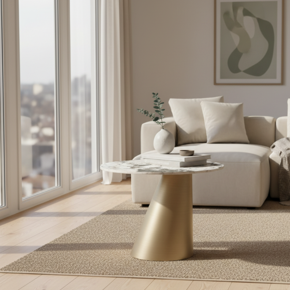 Mesa auxiliar modelo NC-M-A Tapa porcelánico