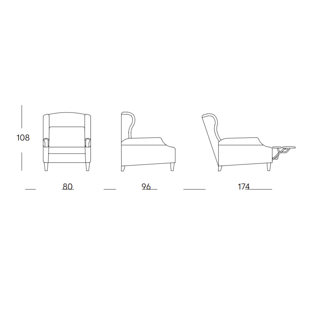 Sillón Relax Manual o con motor Modelo FORDOX