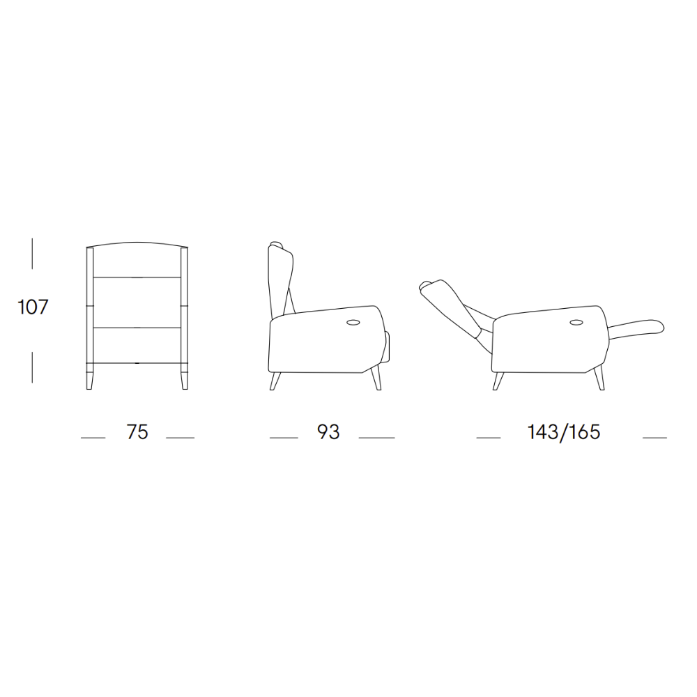 Sillón Relax Manual o con motor Modelo KOPS
