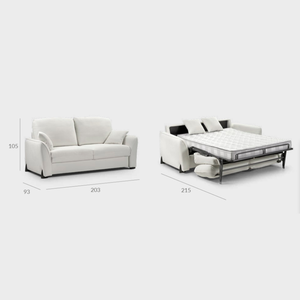 Sofá cama con sistema  de apertura italiano modelo TARIFA
