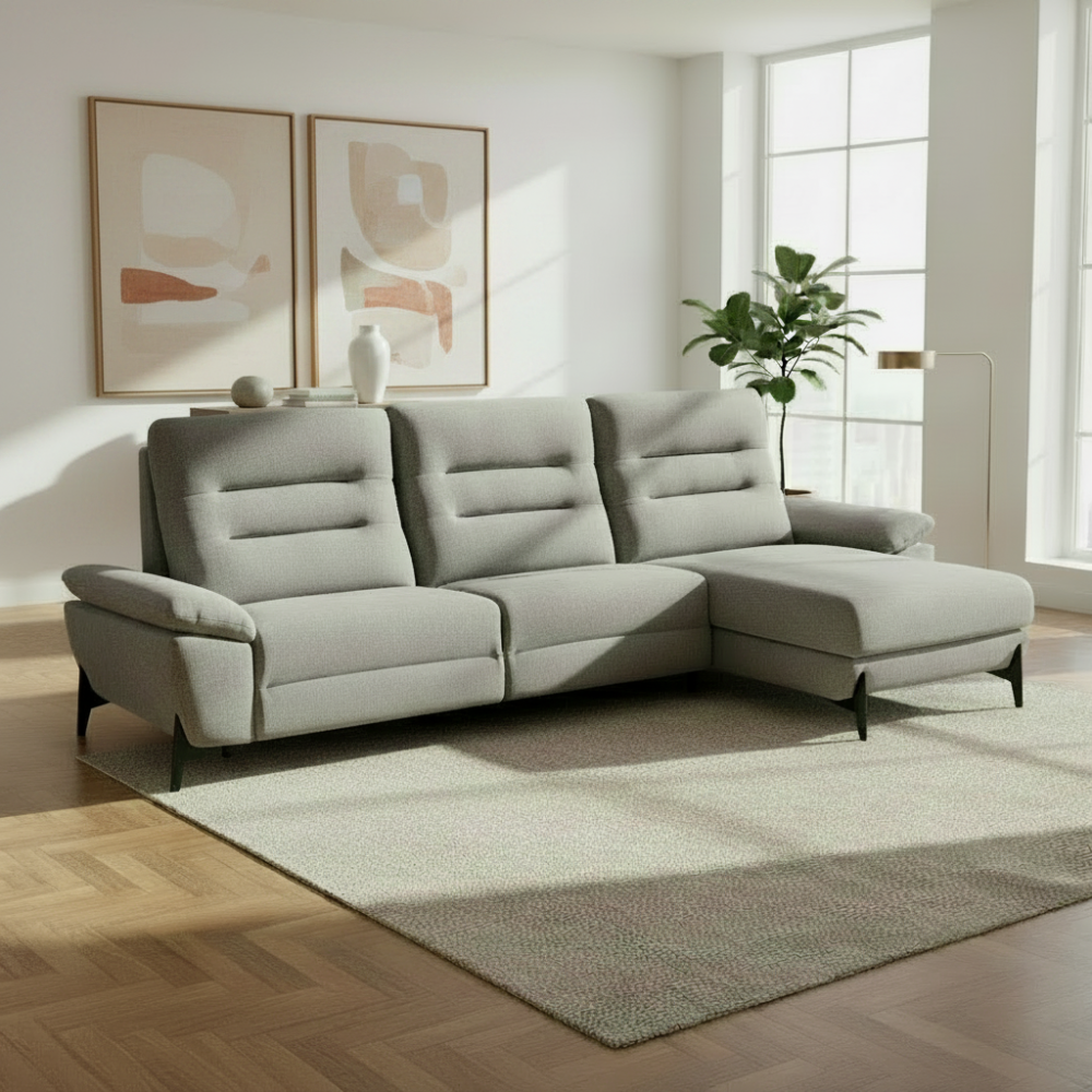 Chaiselongue  de diseño y fondo reducido modelo MERY con asientos relax