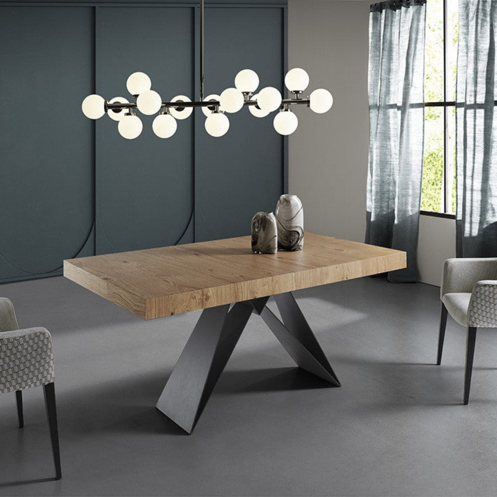 Mesa comedor extensible de acabado madera Modelo IN-STT