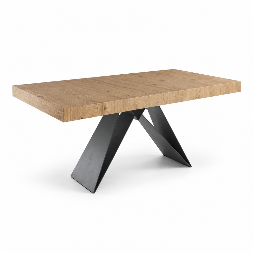 Mesa comedor extensible de acabado madera Modelo IN-STT