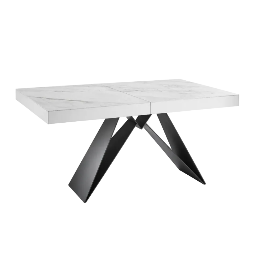Mesa comedor extensible de acabado porcelánico Modelo IN-STT