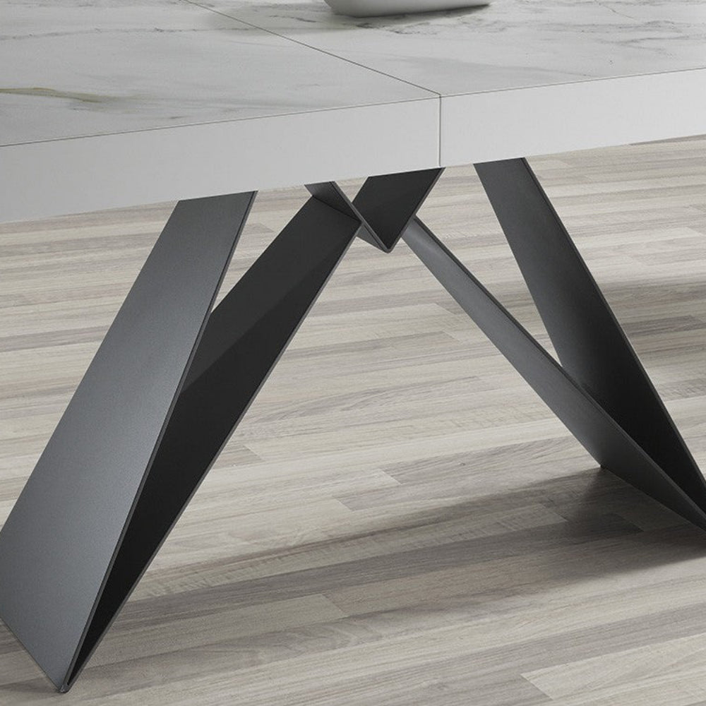 Mesa comedor extensible de acabado porcelánico Modelo IN-STT