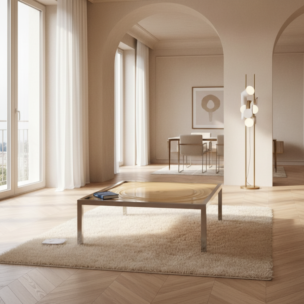 Mesa de centro modelo AQUA cuadrada