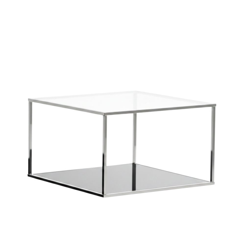 Mesa auxiliar de Acero y Cristal