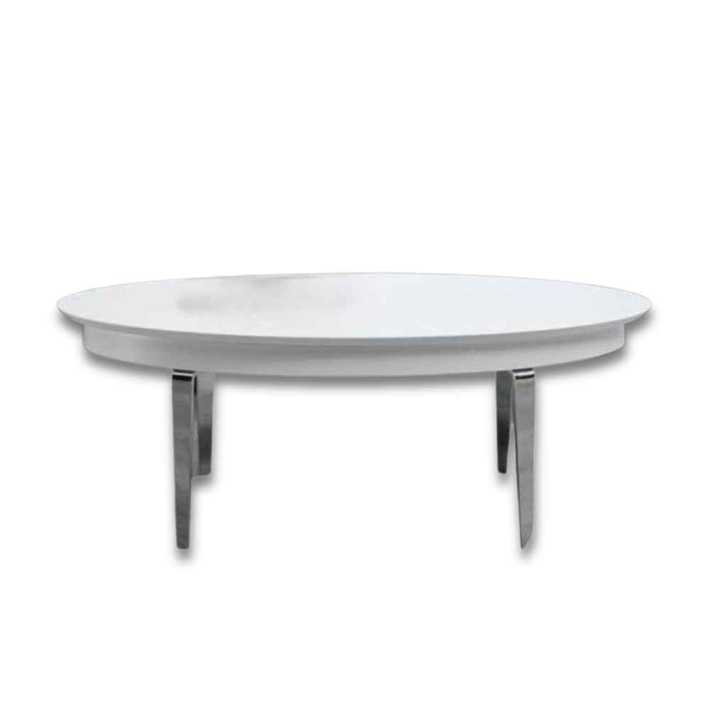 Mesa centro de diseño elíptico elevable