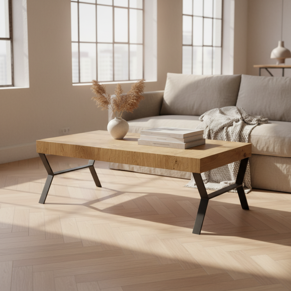 Mesa centro de diseño elevable