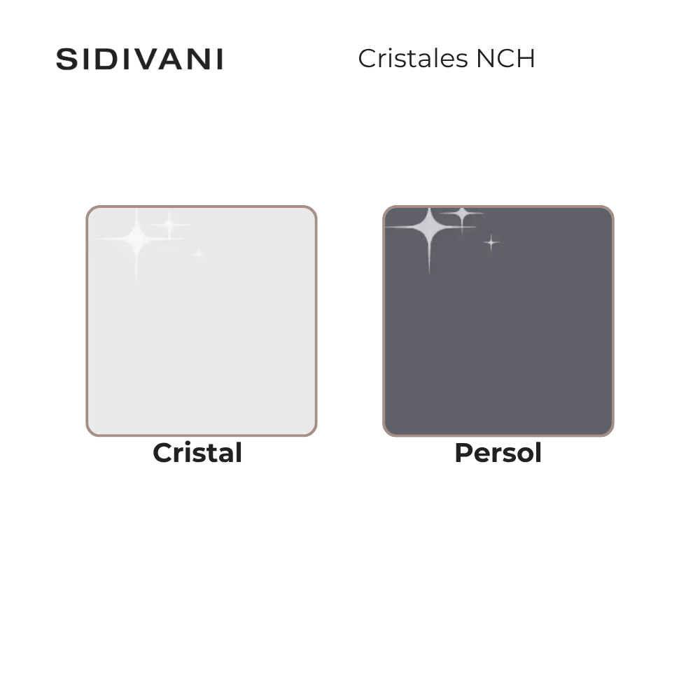 Mesa de Comedor Extensible Modelo NC-KV EXT GLASS Tapa de Cristal