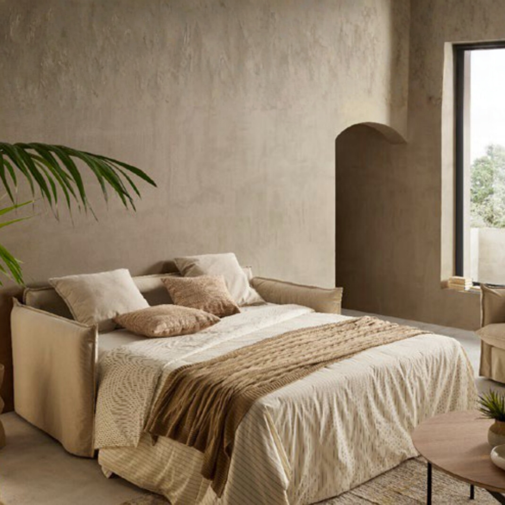 Sofá cama modelo NASSAU con sistema de apertura italiana